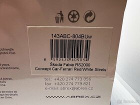 Škoda Fabia RS2000 červená 1:43 ABREX - 2