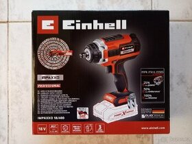 Aku rázový utahovák Einhell 400Nm + sada hlavic - 2