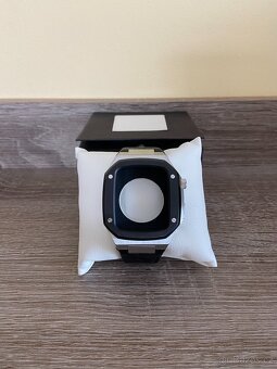 Ochranný nový rámeček a kožený pásek na hodinky Apple - 2