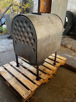 Horkovzdušná kamna kotel na vyjetý olej - 2