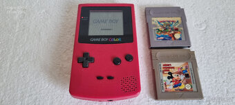 NINTENDO GameBoy COLOR +2 hry SUPER MARIO W. 3 , MIKIMAUS - 2