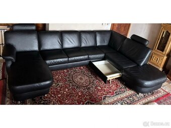 Moderní kožená sedací souprava ve tvaru "U", 3275 - 2
