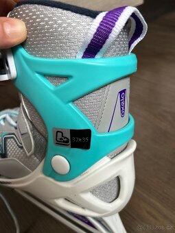 Dívčí lední brusle Oxelo vel. 32-35 (rostoucí) - 2