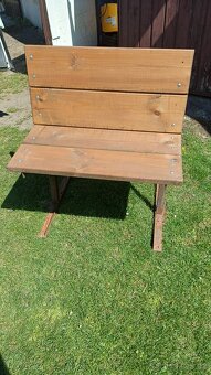 Lavice drevo+ kov - 2