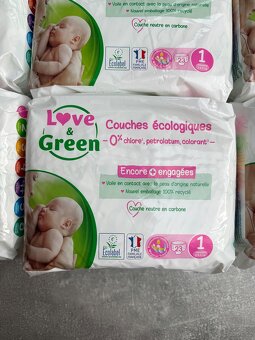Dětské pleny Love & Green vel. 1 (2-5 kg) - 2