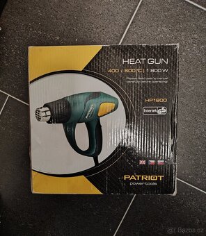 Horkovzdušná pistole Patriot HP1800. - 2
