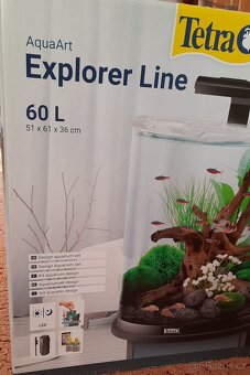 Akvárium 60 litrů komplet zařízené včetně Led osvětlení - 2