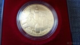 Vzácná zlatá mince Hrad Bouzov-BK (běžná kvalita), TOP stav - 2