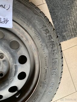 4 ks Letní pneu 185/65 R 14, 86T Barum, výborný stav, - 2