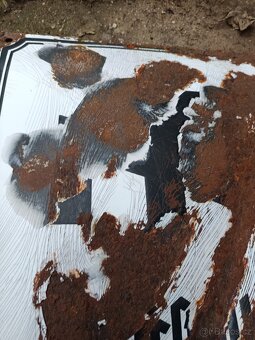 Stará smaltovaná cedule ze Sudet 2. - 2