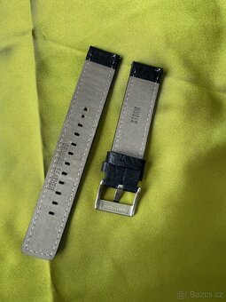 Kožený černý řemínek zn. Storm, šířka 20 mm, nový. - 2