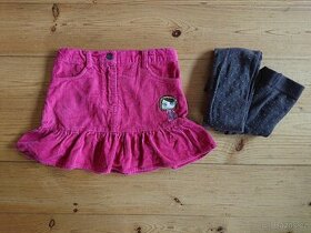 Manšestrová krátká sukně vel. 122-128 - 2