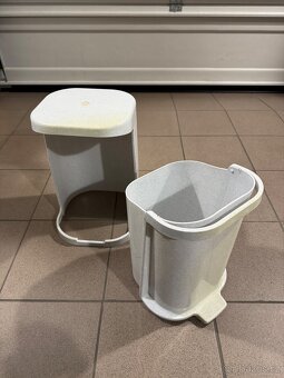 RETRO nášlapný koš 25 L - bílý TOP STAV - 2