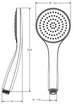 CONCEPT 100 sprchová souprava 3-dílná - 2