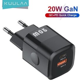 20W nabíjecí adaptér kvalitní nabíječka GaN USB + USB-C NOVÁ - 2
