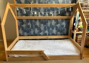 Dětská domečková postel 80x160cm - s roštem i matrací - 2