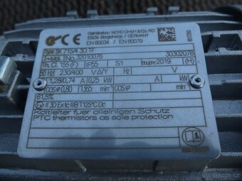 Elektromotor s převodovkou NORD, 250 W, 23 ot/min -pouze 1 k - 2
