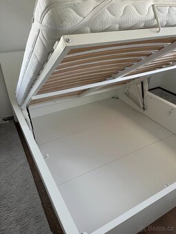 Výklopná postel Ikea Malm 180x200 s úložným prostorem - 2