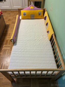 Dětská postel IKEA 160 x 80 cm komplet včetně doplňků - 2