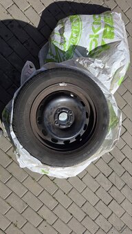 Plechove disky 4x108 a pneu 195/60 r15 - 2