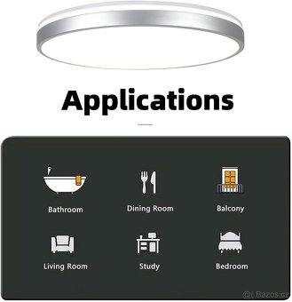Horevo LED RGB stropní svítidlo 30 cm s Bluetooth reprodukto - 2