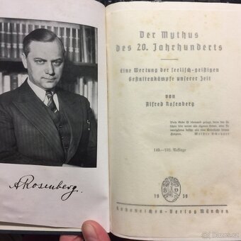 německá kniha A. Rosenberg Der Mythuss 20. NSDAP 1939 - 2