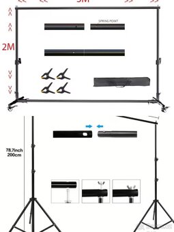 Foto stojan / konstrukce pro upevnění fotopozadí - RŮZNÉ - 2