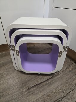 Police 3x bílá - fialová - 2