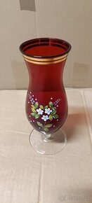 krásná skleněná váza ze sklárny z Kamenice nad Lipou - 2