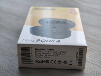 Prodám sluchátka Niceboy Pods 4 - úplně nové, zabalené - 2