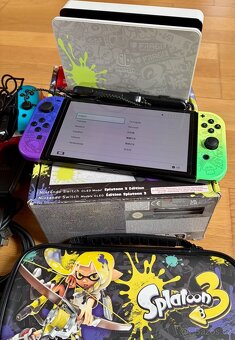 Nintendo Switch Oled Splatoon a příslušenství - 2
