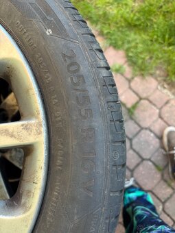 Alukola 5x114,3 s novým zimním obutím 205x55xR16 - 2