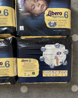 Libero Night Pants - Noční kalhotkové plenky vel. 6 (13-20 k - 2