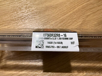 Kingston Fury Renegade Pro XMP DDR5 16GB 6000MT/s On-Die-ECC - 2