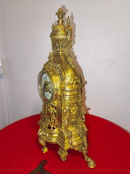STAROŽITNÉ KOMODOVÉ HODINY - REGENCY - 1850-1890 - 2