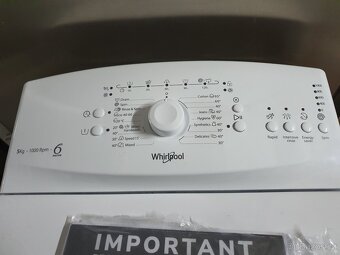 nová úzká úsporná pračka Whirlpool a DOPRAVA - 2