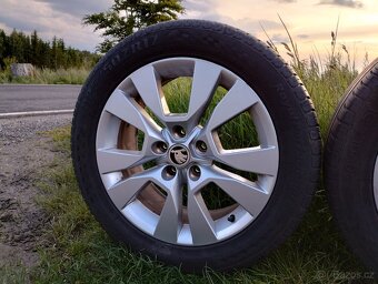 Originál ALU kola Škoda Yeti R17+ letní pneu - 2