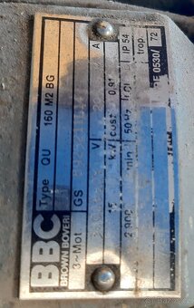BBC Elektromotor 22kw + 15 kw - 2
