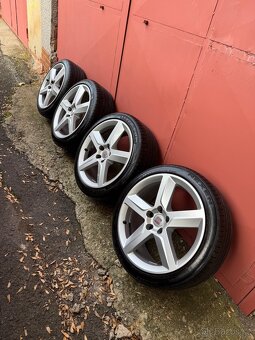 Alu kola SEAT 5x112 r18 , letní pneu 225/40 r18 - 2