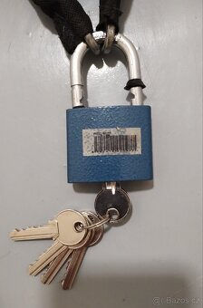 Visací zámek s řetězem (2ks) - 2