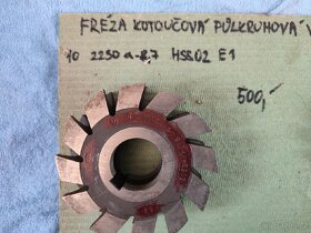 Kotoučová fréza půlkruhová vydutá - 2