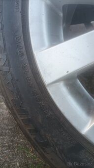 4x ALU kola R16 5x112 ET45 pneu 205/55/16 + 215/55/16 - 2
