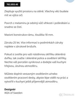 METOD Korpus nastěnné skříňky, vzor dřeva černá, 60x37x60 c - 2