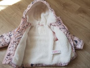 Zimní bunda F&F s kožíškem, vel. 62-68 - 2