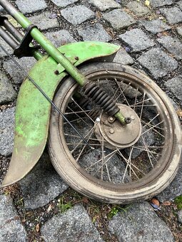 Vidlice, řídítka, kolo a blatník Jawa pionýr 555 - 2