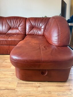 Kožená sedačka + křeslo - 2