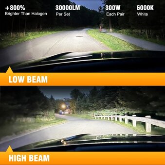 Nové LED žárovky D1S/D2S/D3S 6000K + LED T10 zdarma - 2