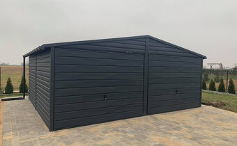 Plechová garáž 6x6 - 2