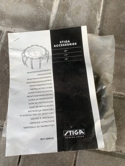 Nové sněžné řetězy- zahradní traktůrek - 2