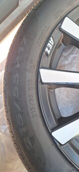 Alu disky + letní pneu 215/55 R17 - 2